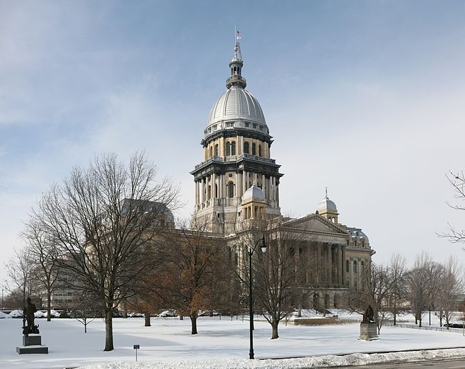 Illinois State Capitol in Springfield {| cells...