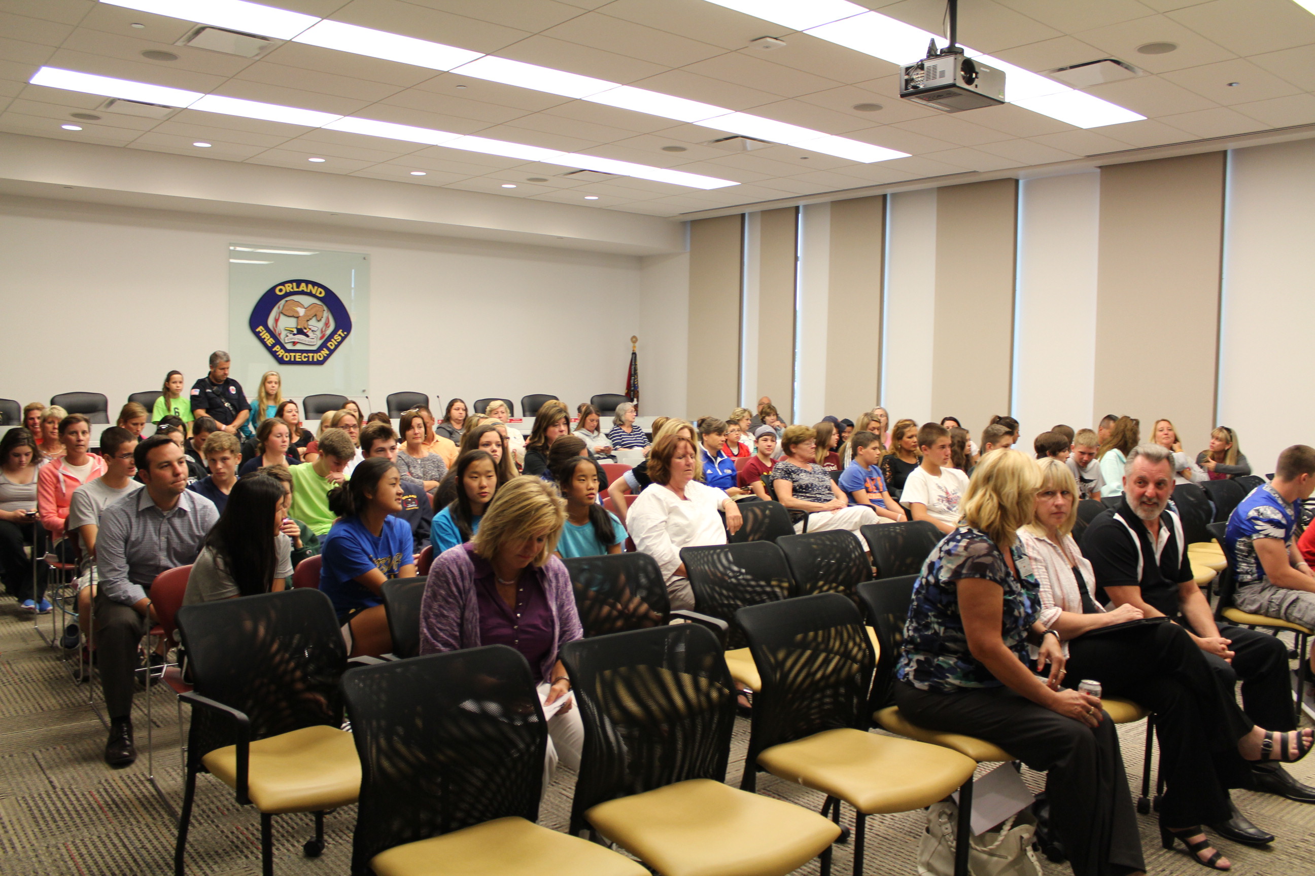 More than 100 parents and their children attended a public meeting hosted by the OFPD on increasing heroin use and substance abuse challenges Tuesday July 15, 2014.