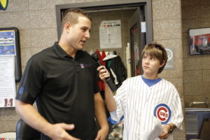 Aaron Hanania interviews Cubs First Baseman Anthony Rizzo in 2015 as the Cubs began their rise.