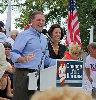 Gubernatorial Candidate Bill Brady during a  R...
