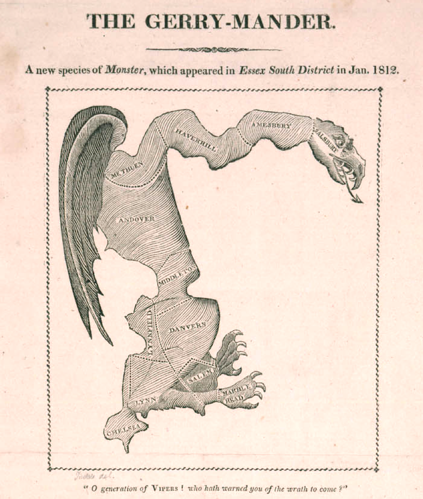 JRW's gerrymandering much like the original gerrymander