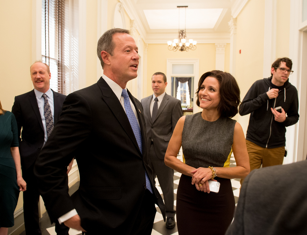 Governor Tours the Veep Set Governor Tours the Veep Set
