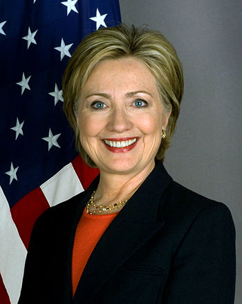 Official portrait of Secretary of State Hillar...