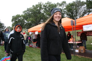 Century-Jr.-High-student-Nicole-Lundgren-begins-her-walk-at-todays-Anti-Bullying-Community-Walk. Photos Copyright (C) 2015 Steve Neuhaus. All Rights Reserved