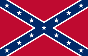 The "Confederate Flag", a rectangula...