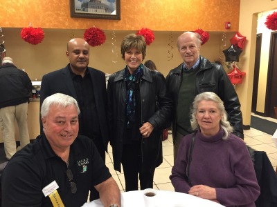 Alowisi with some of the members of the Orland Park Chamber of Commerce