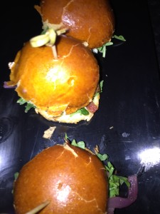 Steak trio sandwiches