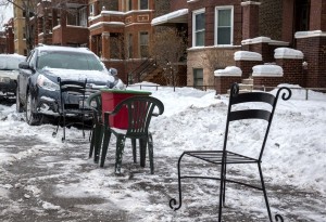 Snow Day in Chicago means Dibs