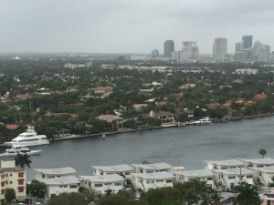 View from the Ft. Lauderdale Hilton Beach hotel