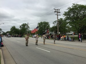 Orland Days Parade, veterans marching