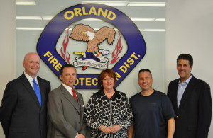 Orland Fire Protection District Board members, from left, John Brudnak, Jim Hickey, Jayne Schirmacher, Chris Evoy and Blair Rhode.