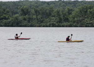 Kayakers enjoy Maple Lake. Photo copyright Steve Neuhaus 2015 All Rights Reserved. Permission granted to republish photo with full credit to Steve Neuhaus and the Illinois News Network