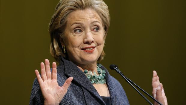 hillary hands up