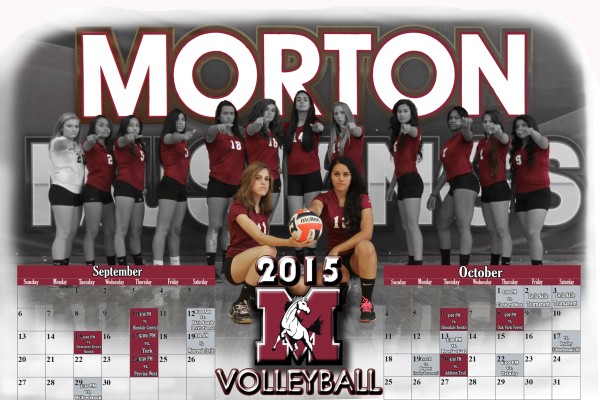 Morton Mustangs 2015 Girls Volleyball
