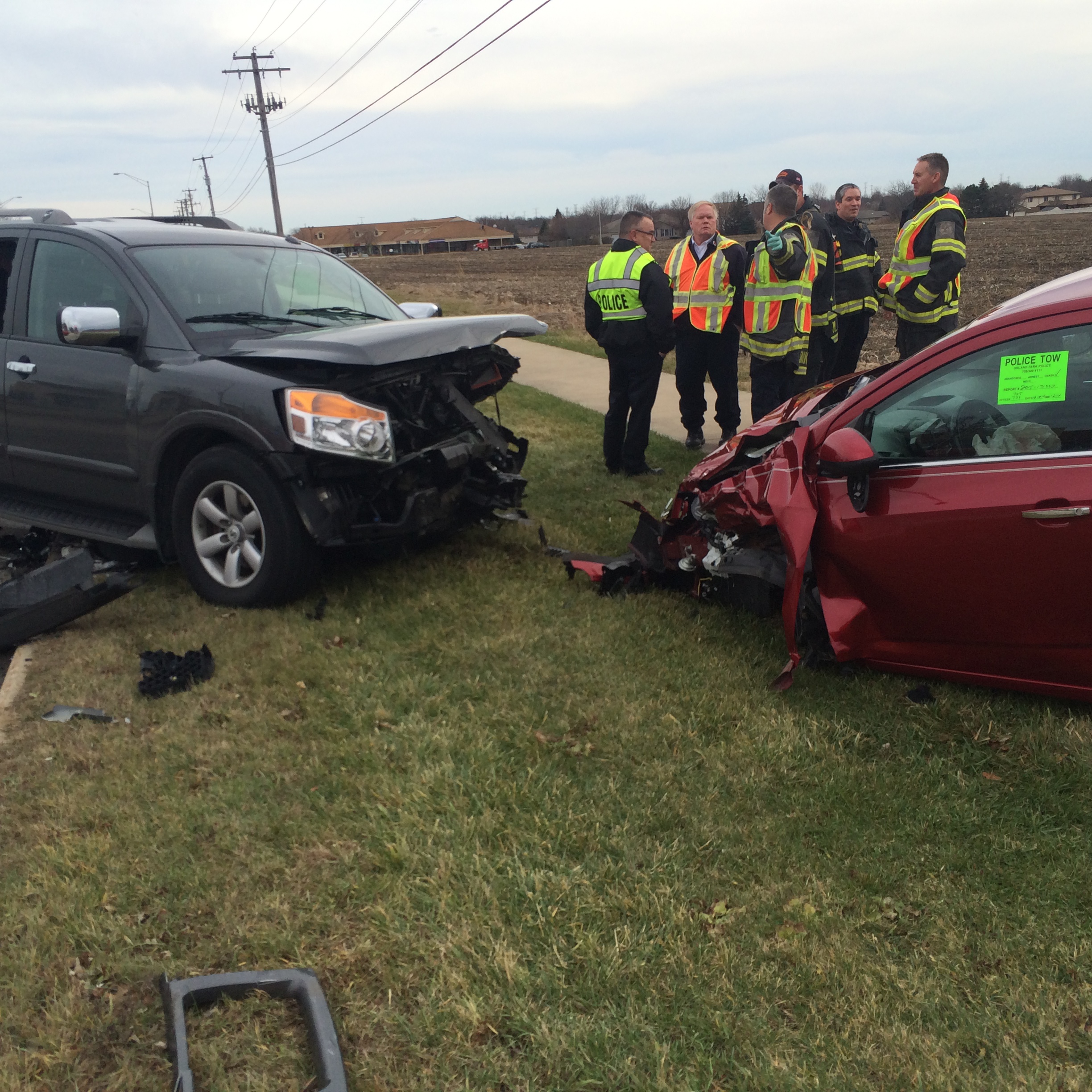 3 car accident in Orland Park 12-10-15