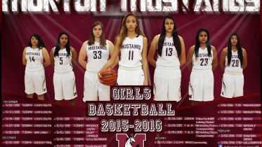 The 2016 Morton Mustang Girls Basketball Poster