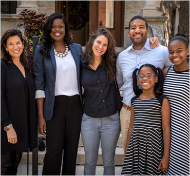 Kim Foxx (2nd from left)