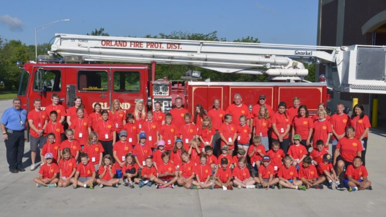Grade school kids who participated in the 2015 Orland Fire Protection District's annual Fire & Safety Camp which this year will be held June