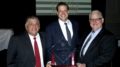 Lyons Village President Christopher Getty was named 2016 Man of the Year by the Illinois State Crime Commission for his efforts in passing the local Gun legislation which has become the basis for the Intergovernmental Agreement (IGA) on guns sales between Lyons and Cook County government. Picture (from left) Lyons Trustee Greg Ramirez, Lyons Village President Christopher Getty, and Lyons Trustee Dan Hilker. Photo courtesy Village of Lyons.