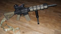 AR-15 seni-automatic weapon easily beefed up to fully automatic weapon use. Ban Guns. Ban NRA