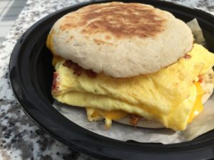 The "Stud Muffin" egg sandwich from Eggspress Cafe, 8660 N 2nd St, Machesney Park, IL 61115
