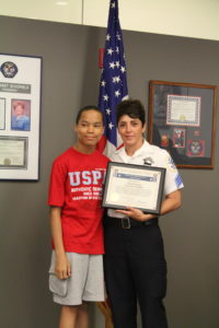 Cortez and Sgt. Cindy Guerra