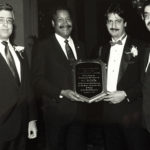 Chicago Mayor Eugene Sawyer at an American Arab event in 1989