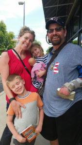 Injured Veteran Tony Simone and Family