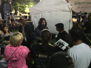 After show meet-and-greet with fans by Beatles Tribute band American English performing at Taste of Orland Park 2016