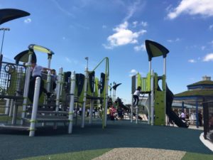 New Park equipment at Cicero Campus Park, 18th and Laramie Avenue