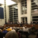 About 100 Residents of Orland Park filled the board meeting room Monday Oct. 17, 2016 to protest increasing Mayor Dan McLaughlin's salary 375 percent from $40,000 to $150,000