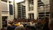 About 100 Residents of Orland Park filled the board meeting room Monday Oct. 17, 2016 to protest increasing Mayor Dan McLaughlin's salary 375 percent from $40,000 to $150,000