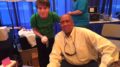 Aaron Hanania at the 2014 Cubs Convention with Cubs Pitcher Fergie Jenkins