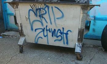 Street gang Graffiti 24th St Crip (Photo credit: Wikipedia)