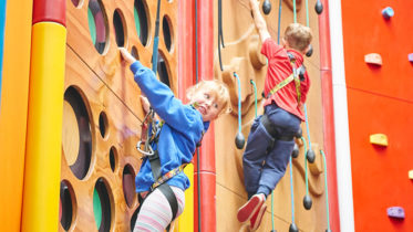 Gizmos Fun Factory Climbing Wall. Photo courtesy of Gizmos Fun Factory